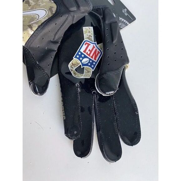 Nike Vapor Jet 6.0 Salute to Service Football Receiver Gloves Camo Men’s Size XL - Picture 4 of 10